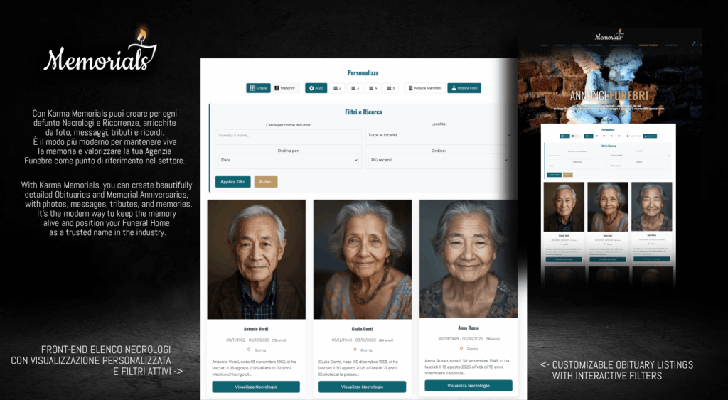 Karma Memorials ALL IN (Incluso tutti gli Addons)